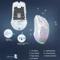 SOLAKAKA Wireless/Wired Gaming E-sports Mouse Ultralight Honeycomb Shell RGB Backlit Adjustable 12800DPI Ergonomic Gamer Mice. 