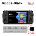 ANBERNIC RG552  Handheld Game Console 5.36‘’ IPS Screen Android Linux Dual Systems Retro Video Game Player Built in 4000+ Games. 
