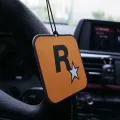 Internet red trend car fragrance R star perfume car fragrance long-lasting eau de Parfum car odor removal car pendant. 