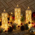 Crystal LED Candle Lights – Battery-Powered Tealight with Diamond Sparkle for Wedding, Party, Christmas, Valentine’s Day & Home Decor.