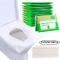 Disposable Toilet Seat Covers Flushable Disposable Toilet Covers Soluble Water Toilet Paper for Travel Camping Hotel Bathroom.