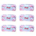 Fresh Hand Towel White Tissue (150Pcs×1Ply) 6 Pcs.