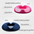 1 Piece Donut-Shaped Memory Foam Seat Cushion - Soft, Breathable, Design for Daily Sitting, Office, Home, Car Use. 