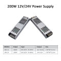 MJJC Power Supply Unit 12V 24V 60W 100W 200W 300W 400W 110V 220V 230V AC to 12 24 Volt DC LED Strip Driver Lighting Transformer. 