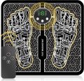 Phixnozar TENS EMS Foot Massager | Electronic Nerve Stimulator with LCD Display | Electric Foot, Leg & Back Muscle Relaxation Massager | Portable EMS Device. 