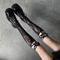 Street Split Toe Socks Strappy Lace Fishnet Stockings Cool JK Girl Knee Socks Japanese Lolita Jk Long Knee High Socks Lolita.