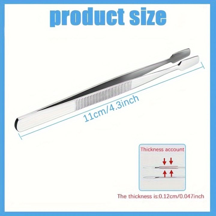 Precision%20Stamp%20&%20Collectible%20Tweezers%20with%20Wide%20Tip%20for%20stamps%20coins%20philately%20Durable%20for%20philately%20for%20coin%20collecting%20-%20Image%203