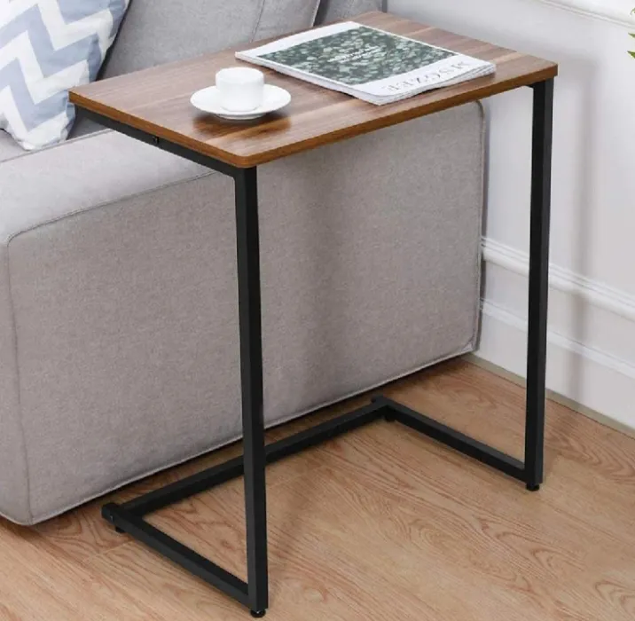 Modern%20Sofa%20Side%20Table%20for%20Living%20Room%20%7C%20Metal%20Frame%20with%20Wooden%20Top%20%7C%20C-Shaped%20Couch%20Table%20for%20Snacks,%20Coffee,%20Laptop%20&%20Home%20D%C3%A9cor%20-%20Image%206
