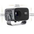 HY310 4K Android 11 Projector Native 1080*720P 390ANSI 2.4G&5G Dual BT5.0 Cinema portable Home Projector. 