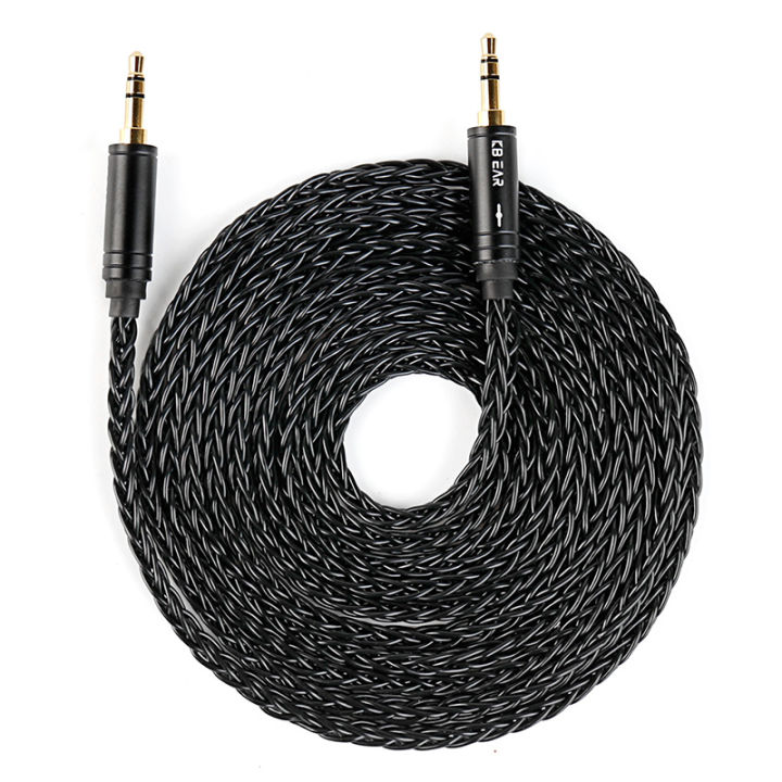 KBEAR%20AUX08%20Plus%208%20Core%20OFC%20Silver-plated%20Hi-Fi%20AUX%20Cable%201.4m/2m%203.5MM/2.5MM/4.4MM%20Earphones%20Headphones%20Headset%20AUX%20Cable%20-%20Image%205
