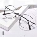Oval Shape Black Metal Frame  New Stylist Optical Eyeglass-Frame for Men Women. 