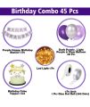 Purple Theme Birthday Decorations - 45Pcs Birthday Decoration Items for Girls | Purple Balloons For Birthday Decorations | Decorations for Kids Birthday | Birthday Decorations for Wife. 