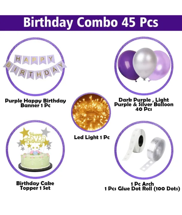 Purple%20Theme%20Birthday%20Decorations%20-%2045Pcs%20Birthday%20Decoration%20Items%20for%20Girls%20%7C%20Purple%20Balloons%20For%20Birthday%20Decorations%20%7C%20Decorations%20for%20Kids%20Birthday%20%7C%20Birthday%20Decorations%20for%20Wife%20-%20Image%202
