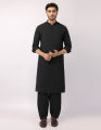 Junaid Jamshed Sticthed BLACK GREEN COTTON PLAIN MENS KAMEEZ SHALWAR For Men And Boys -Collection:2026- Designcode: JJKS-A-33829/S26/JJ10021-PN. 