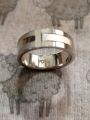 Ring For Men  Tyre Ring Palladium Mix 1% Silver. 