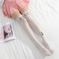 Cartoon Anime Knee Socks Moon Printed Thigh Stockings Luna Cat Black And White Cute Lolly Slimming Sock High Tube Panties. 