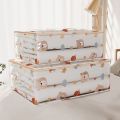 Large Capacity Household Clothes Organizer Dustproof Waterproof Transparent Quilt Bag New Printed Three-Dimensional Storage Bag.