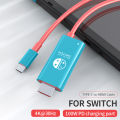 TYPE C to HDMI 4K Cable USB C HDTV Adapter for TV Converter for iPhone Switch Steam Deck MacBook iPad   Laptop. 