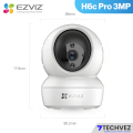 EZVIZ - H6C Pro 3MP - Wireless Wi-Fi Indoor CCTV Security Camera by Hikvision - 360° Pan-Tilt View - Motion Detection - Auto Tracking - Night Vision - Two-Way Talk. 