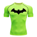 Bat Graphic Compression Shirts for Men Short Sleeve Rash Guard Gym Workout Running Tshirt Summer Athletic Quick Dry Tees Tops.