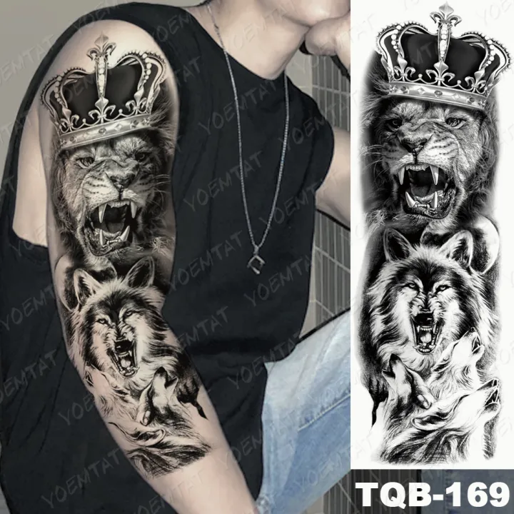 Large%20Full%20Arm%20Sleeve%20Waterproof%20Temporary%20Tattoo%20Sticker%20Skul%20Dragon%20Snake%20Lion%20Wolf%20Tiger%20Prajna%20Fake%20Tatoo%20Body%20Art%20Men%20Women%20-%20Image%204