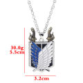 Anime Attack On Titan Keychain Wings Of Freedom Scouting Legion Emblem Pendant Removable Metal Pendant For Women Men Fan Jewelry. 