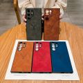 Luxurious Leather Case for Samsung Galaxy S24 Fe S23 Ultra S22 Plus S21 FE Note 20 Ultra  Anti Fall Protection Shell. 