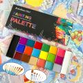 20 Color Sfx Children's Adult Painting Set Halloween Party Makeup Fancy Dress Beauty Palette Face Body Painting Oil and Brush. 