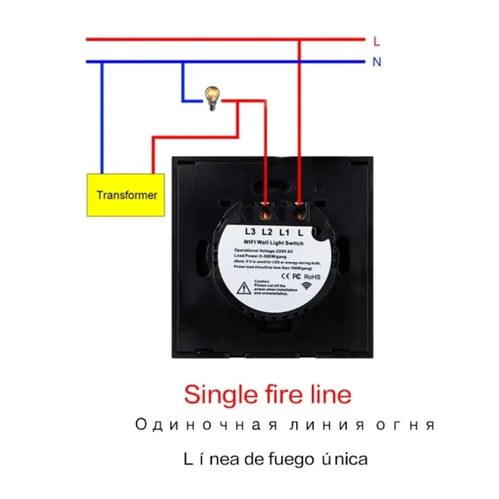 UNKAS%20No%20Neutral%20Wire%20Required%204%20Gang%20Wifi%20Wall%20Light%20Touch%20Switch%20EU%20220V%20Works%20with%20Tuya%20Smart%20Home%20Support%20Alexa%20%20Home%20-%20Image%205