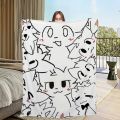 Cute Boykisser Silly Cat Blanket Soft Comfortable Nap Plush Suitable For Iiving Room Office Bedroom Birthday Home Kid Gift. 