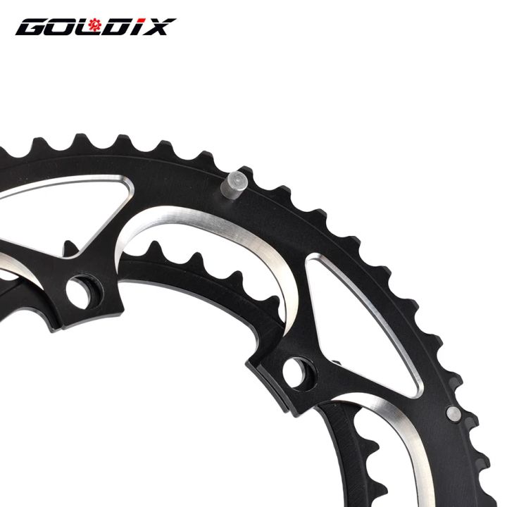 GOLDIX%20110BCD%20Bicycle%20Chainring%20Double%20Disc%2050-34T%20for%20Road%20Bike%20Crankset%20Compatible%209/10/11Speed%20Folding%20Bike%20Chain%20Wheel%20-%20Image%204