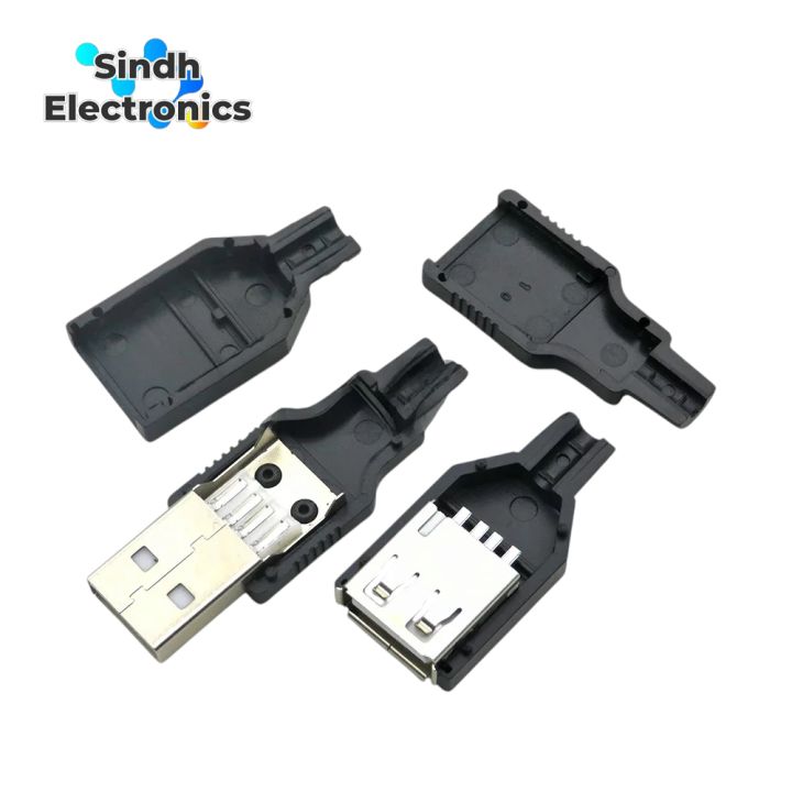 Type%20A%20Male%20/%20Female%20Usb%204%20Pin%20Plug%20Socket%20Connector%20With%20Plastic%20Cover%20-%20Image%202