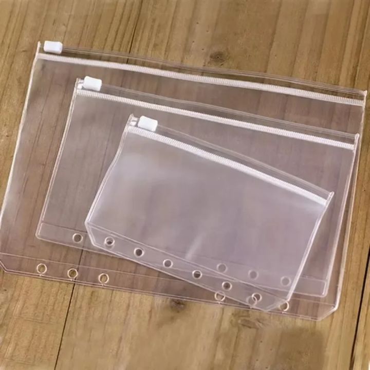 10Pcs%20%20A5%20A6%20A7%20Binder%20Pocket%20Binder%20Zipper%20Folders%20for%206%20Ring%20Notebook%20Divider%20Page%20Waterproof%20PVC%20Leaf%20Document%20Filing%20Bag%20-%20Image%205