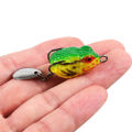 2.5cm/3g 1pc/16pcs Mini Bullfrog Soft Lure Imitation Bait Thai Style Black Frog Imitation Lure Trout Fishing Lure.