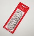 8PCS Loose Leaf 1.5 inches Binder Rings, Nickel Plated Metal Book Rings Binding Rings Hinged Ring Book Binder Split Key Rings Album Scrapbook Loose Leaf Clip for School Home Office.