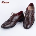 Reno Leather Formal Shoes-Chocolate-RF2039. 