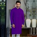 Stylish and Fashionable Export Quality Lilan Cotton Panjabi For Men..