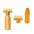 Pack of 3 & 1 Hair Oil Bottle With Comb | Best For Dandruff & Hair Fall | Anti Lice Comb | Imported Multipurpose Applicator | multiple packs. 