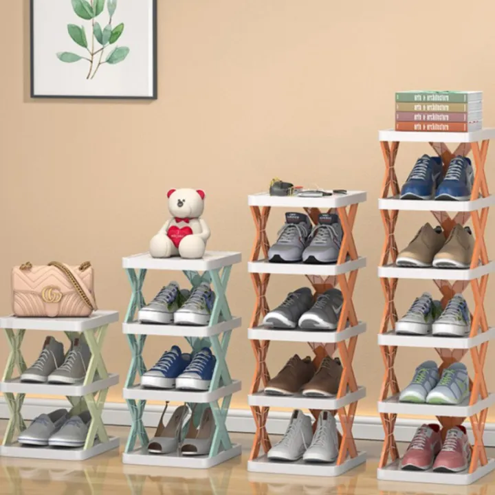 Stackable%20Shoe%20Rack%20Multi%20Layer%20Shoes%20Storage%20Organizer%20Removable%20Space%20Saving%20Shoes%20Shelf%20Plastic%20Shoes%20Cabinets%20Home%20Supplies%20-%20Image%202