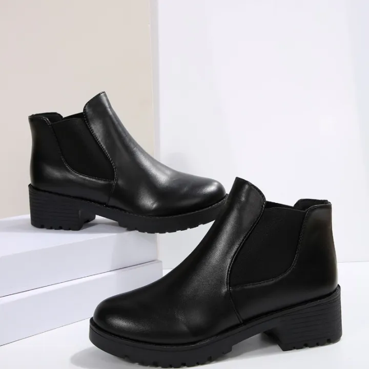 2025%20Summer%20New%20Women's%20Fashion%20Short%20Boots%20High%20Heels%20Round%20Head%20Fashion%20Boots%20Casual%20Versatile%20Women's%20Shoes%20-%20Image%205