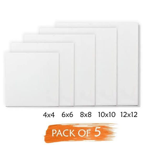 Pack of 5 canvas all different sizes | Daraz.pk
