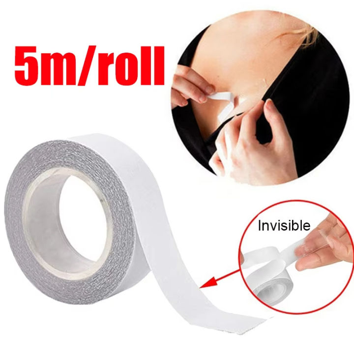 1/2/3Roll Double Sided Body Tape Self-Adhesive Bra Clothes Dress Secret Sticker Lingerie Tape Anti-naked Invisible Chest Patch
