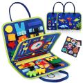 Montessori Travel Toy Felt Activity Quiet Books Busy Board Activity Educational Sensory Learning Book.