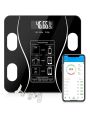 Body Weighing Scale Smart App Display Bluetooth And Temperature. 