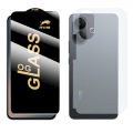 2-in-1 360 Protection for Samsung Galaxy S25FE: HD Glass + Back Matte. 