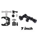 7 inch or 11 inch Articulating Magic Arm + Super Clamp for DSLR Rig Camera to LCD Monito, LED Video Light Camera Accessories.