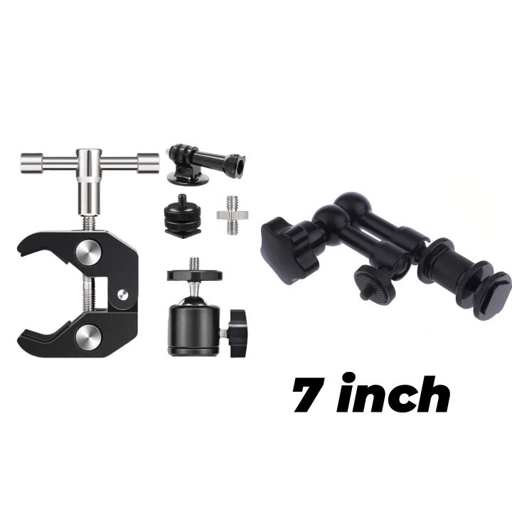 7%20inch%20or%2011%20inch%20Articulating%20Magic%20Arm%20+%20Super%20Clamp%20for%20DSLR%20Rig%20Camera%20to%20LCD%20Monito,%20LED%20Video%20Light%20Camera%20Accessories%20-%20Image%207