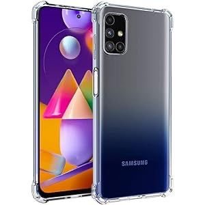 Shockproof Thick Transparent Back Cover For Samsung Galaxy M31s