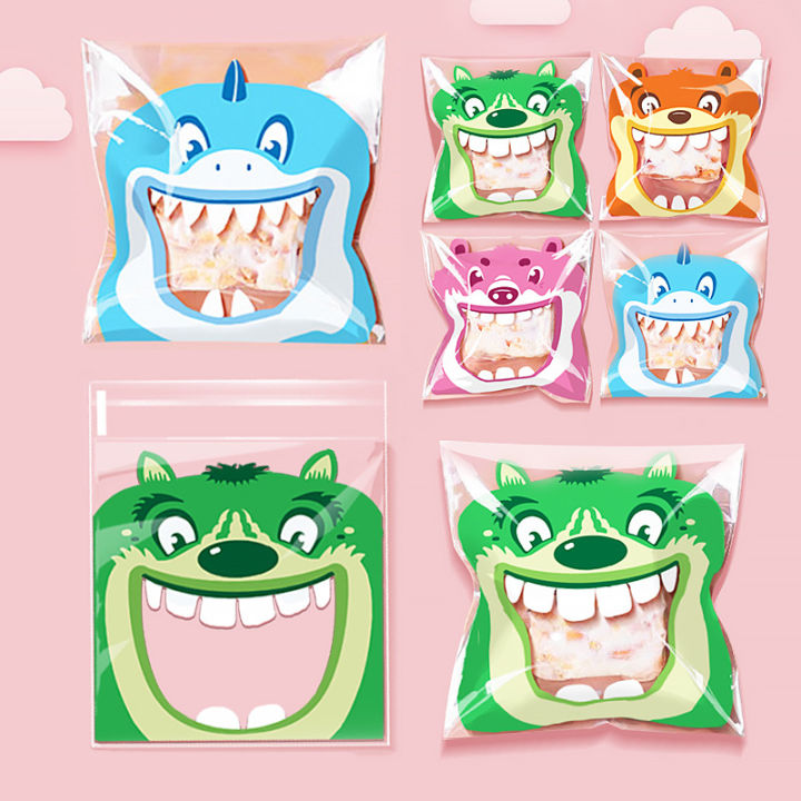 100pcs%20Cute%20Big%20Teech%20Mouth%20Monster%20Plastic%20Bag%20Wedding%20Birthday%20Cookie%20Candy%20Gift%20Packaging%20Bags%20OPP%20Self%20Adhesive%20Party%20Favors%20-%20Image%205
