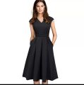 Modern sleeve office type frock design for women's. 
